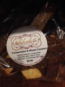 House Made Crackers for purchase.