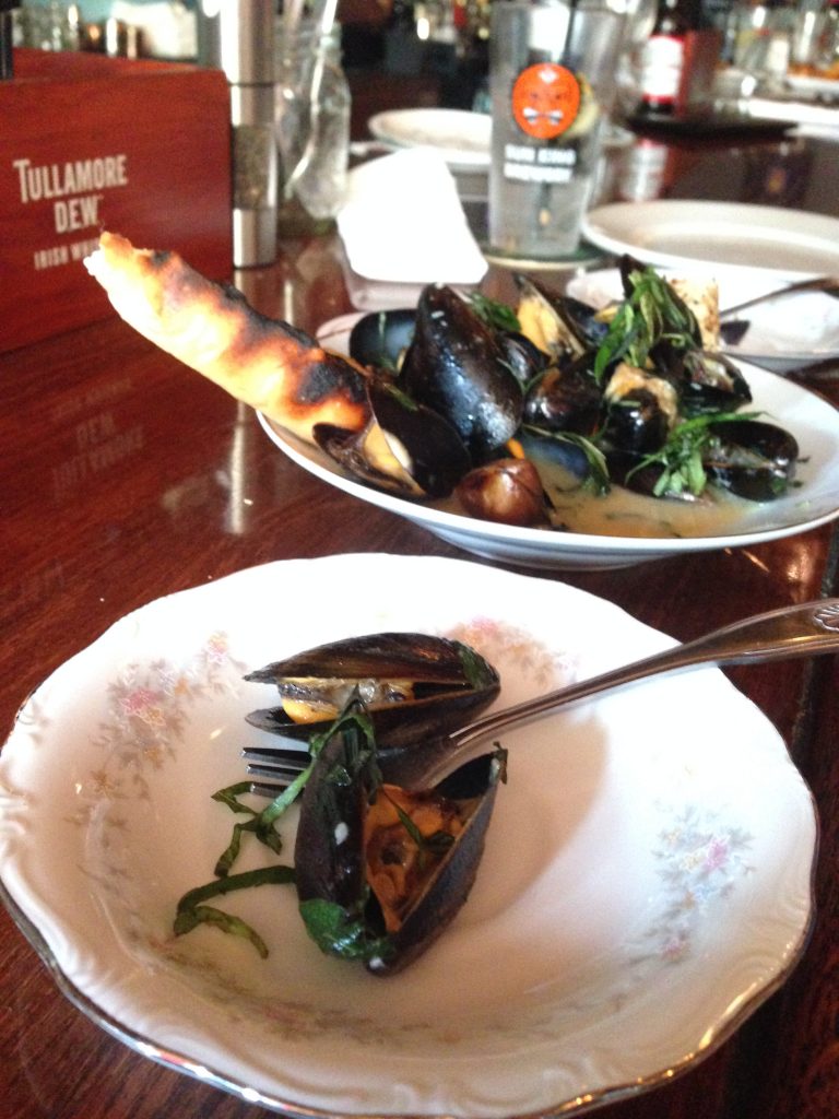 Mussels with Crostini